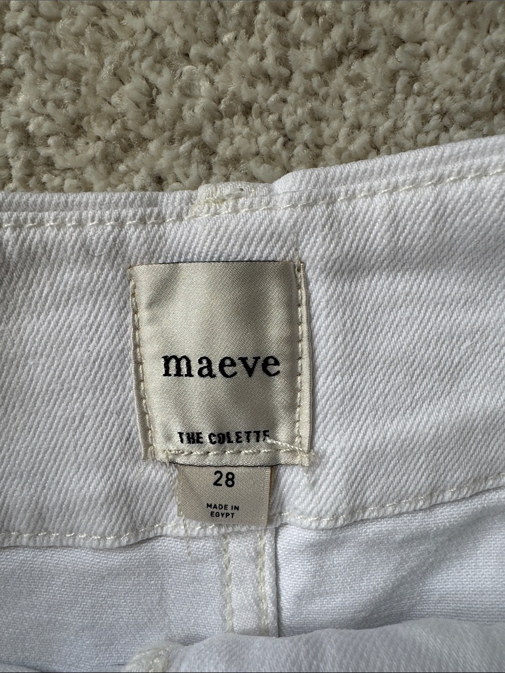 Maeve the Colette White Wide-Leg denim - Picture 3 of 6